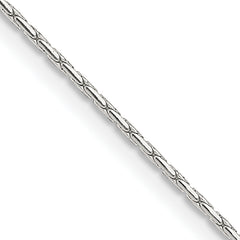 Sterling Silver 1mm Oval Box Chain