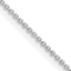 Sterling Silver Rhodium-Plated Diamond-Cut Cable Chain Necklace 1mm