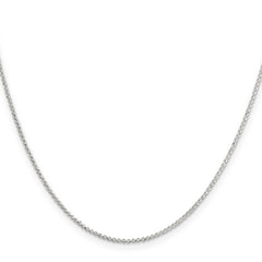 Sterling Silver 1.4mm Diamond-cut Rolo Chain