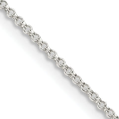 Sterling Silver 1.4mm Diamond-cut Rolo Chain