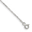 Sterling Silver 1.05mm Square Fancy Beaded Chain Anklet