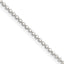 Sterling Silver Beaded Chain Necklace 1.15mm