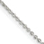 Sterling Silver .9mm Flat Link Cable Chain With 2in Extension