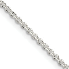 Sterling Silver 1.85mm Diamond-cut Forzantine Cable Chain