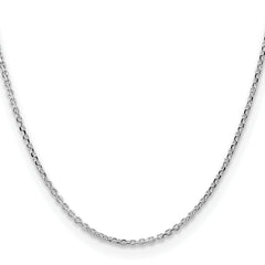 Sterling Silver 2.1mm Diamond-cut Forzantine Cable Chain