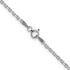 Sterling Silver 2.1mm Diamond-cut Forzantine Cable Chain