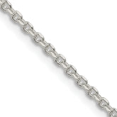 Sterling Silver 2.1mm Diamond-cut Forzantine Cable Chain