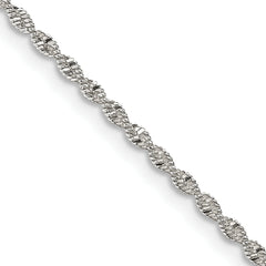 Sterling Silver 1.65mm Twisted Herringbone Chain