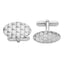 Sterling Silver Rhodium-plated Cuff Links