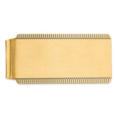 Sterling Silver Satin Gold-plated Front Money Clip