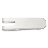 Sterling Silver Rhodium-plated Polished Money Clip