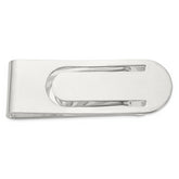 Sterling Silver Rhodium-plated Polished Money Clip