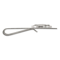 Sterling Silver Black Epoxy Bass Fish Moneyclip