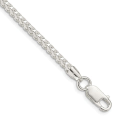 Sterling Silver 3.1mm D/C Square Franco Chain