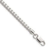Sterling Silver 4.0mm D/C Square Franco Chain