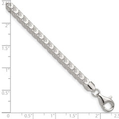 Sterling Silver 4.7mm D/C Square Franco Chain