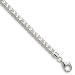 Sterling Silver 4.7mm D/C Square Franco Chain