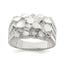 Men's Nugget Ring in Sterling Silver, 4.5mm Textured, Size 9–12 - Sophia Jewelers