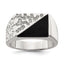 Men's Onyx Ring in Sterling Silver, Size 11 - Sophia Jewelers