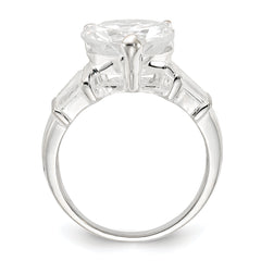 Sterling Silver CZ Heart Ring