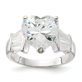 Sterling Silver CZ Heart Ring