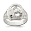 Men's Horseshoe Horse Head Ring in Sterling Silver - Sophia Jewelers