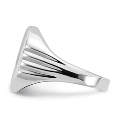 Sterling Silver Polished Signet Ring