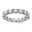 Sterling Silver Rhodium-plated CZ Eternity Ring