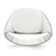 Sterling Silver 11x14mm Solid Back Signet Ring