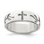 Men's Antique Cross Ring in Sterling Silver, Textured - Sophia Jewelers