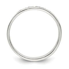 Sterling Silver Antiqued & Polished Love Ring