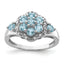 Light Swiss Blue Topaz Ring in Sterling Silver (0.05 ct. tw.), Size 5–8 - Sophia Jewelers