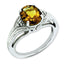 Filigree Band Oval Diamond Ring in Sterling Silver (0.06 ct. tw.), Size 7 - Sophia Jewelers
