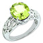 Oval Lemon Quartz Ring in Sterling Silver, Size 7 - Sophia Jewelers