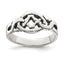 Celtic Knot Ring in Sterling Silver, Antiqued - Sophia Jewelers
