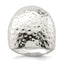 Domed Ring in Sterling Silver, Textured - Sophia Jewelers