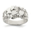Men's Nugget Ring in Sterling Silver, 3.5mm Textured, Size 9–11 - Sophia Jewelers