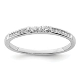 Sterling Silver Rhodium Plated Diamond Ring