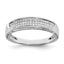 Diamond Band in Sterling Silver, 2mm (0.18 ct. tw.), Size 6–8 - Sophia Jewelers