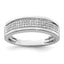 Men's Diamond Band in Sterling Silver, 2mm (0.29 ct. tw.), Size 9–11 - Sophia Jewelers