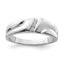 Men's Diamond Ring in Sterling Silver (0.07 ct. tw.), Size 9–11 - Sophia Jewelers