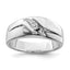 Men's Diamond Ring in Sterling Silver, 5mm (0.05 ct. tw.), Size 9–11 - Sophia Jewelers