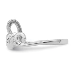 Sterling Silver Rhodium Plated Diamond LOVE Ring