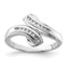 Sterling Silver Rhodium Plated Diamond Ring