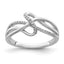 Diamond Ring in Sterling Silver (0.09 ct. tw.), Size 6–8 - Sophia Jewelers