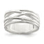 Sterling Silver Polished 5 Band Intersecting Ring