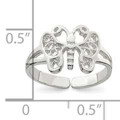 Sterling Silver Butterfly Toe Ring