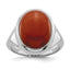 Red Agate Ring in Sterling Silver - Sophia Jewelers