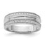 Men's Cubic Zirconia Ring in Sterling Silver, 4.3mm, Size 9–11 - Sophia Jewelers