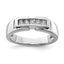 Men's Diamond Ring in Sterling Silver, 4mm (0.05 ct. tw.), Size 9–11 - Sophia Jewelers
